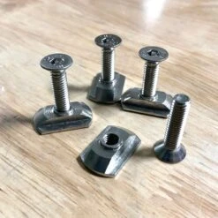 M6 Hydrofoil Stainless Steel Track Nuts(4) And M6 Mounting Screws(4) Discounts Apply !