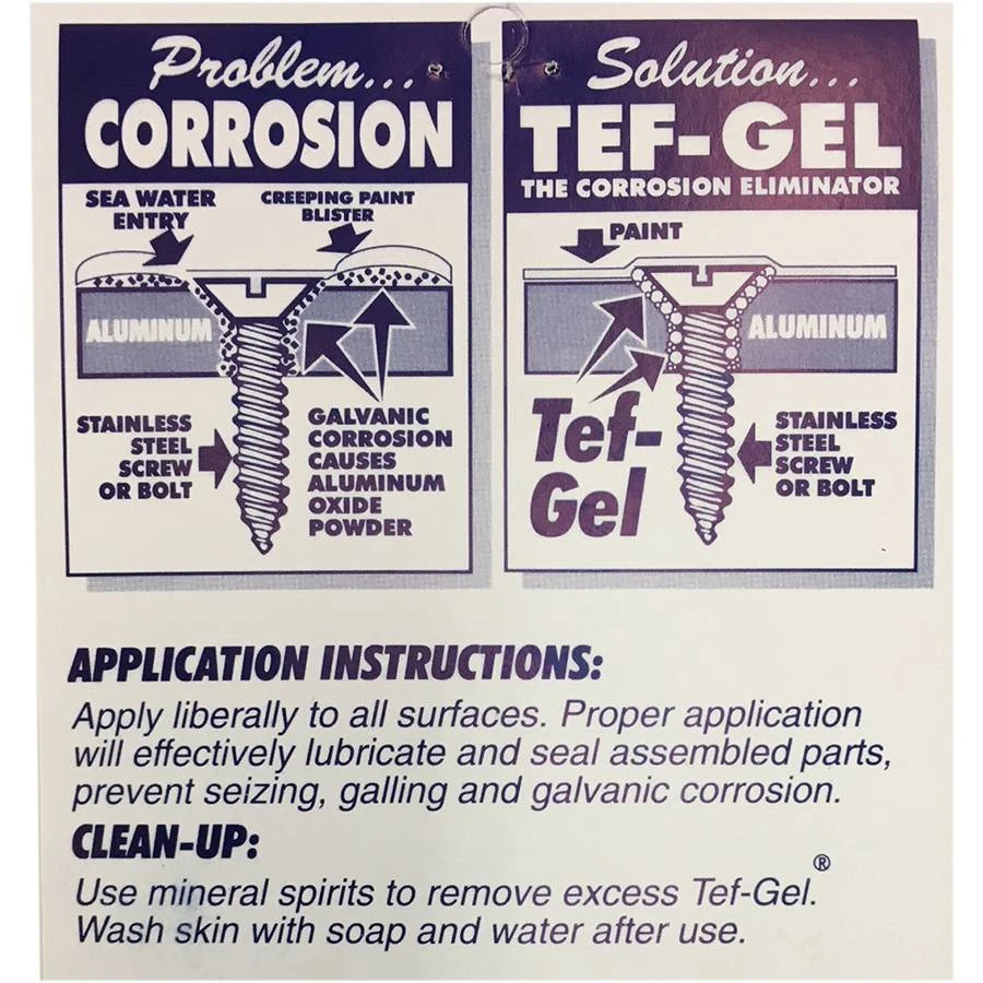 Tef-Gel Corrosion Eliminator And Anti-Seize Lubricant - 20cc Discounts Apply ! 3 Tef-Gel Corrosion Eliminator And Anti-Seize Lubricant - 20cc Discounts Apply ! - Image 3